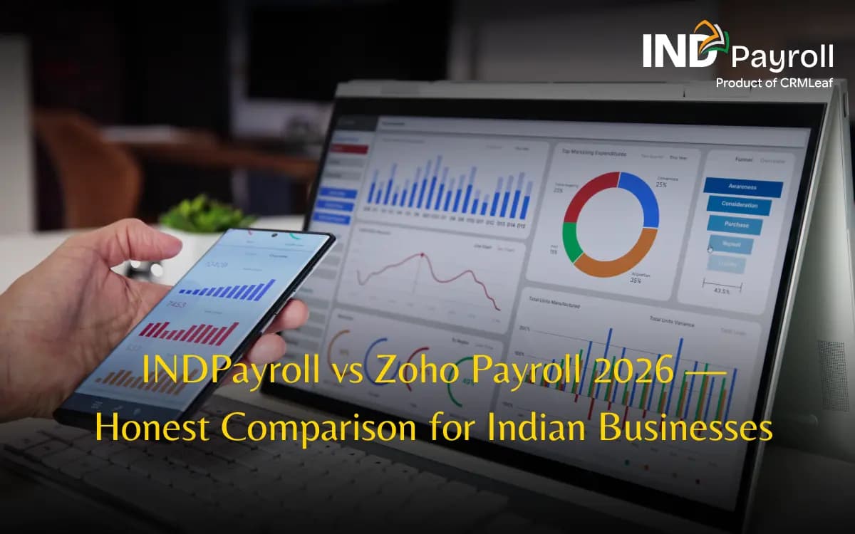 INDPayroll vs Zoho Payroll 2026 - Honest Comparison for Indian Businesses