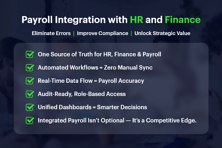 Payroll Integration HR Finance