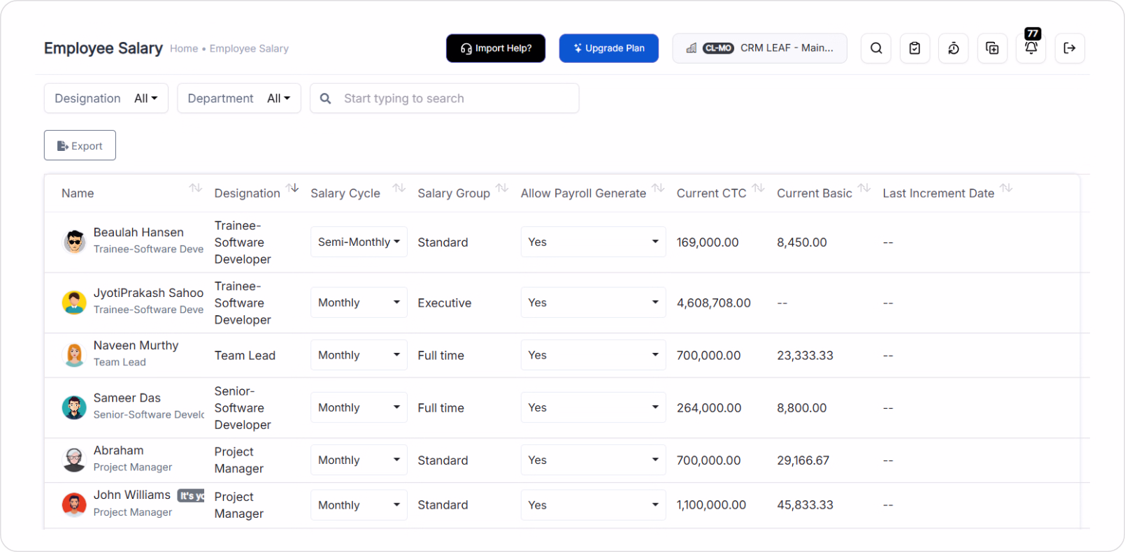 Salary-Calculation
